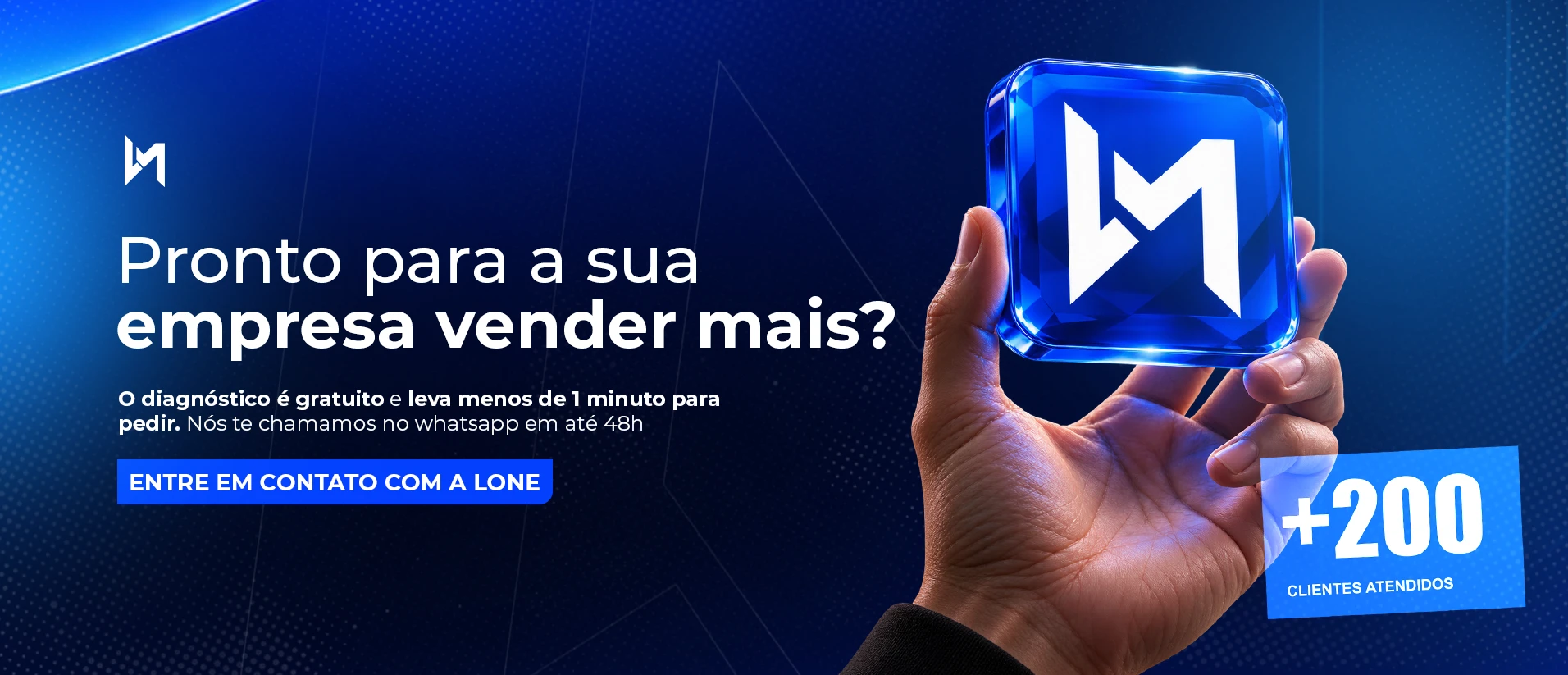 Pedir meu diagnóstico gratuito: leva menos de 1 minuto. Mais de 200 clientes atendidos.
